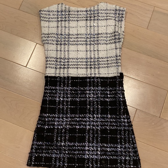 Les Tout Petits made in usa girls silver shimmer white black Pearl waist dress - Picture 9 of 13